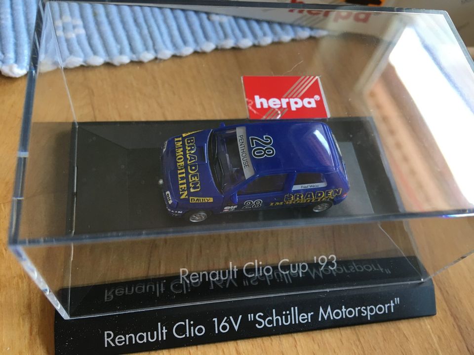 Herpa 035866 Renault Clio Cup 93 Schüller Motorsport in Grünendeich Niederelbe