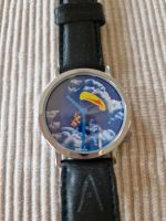 Retro Akteo Design Armbanduhr mit schwarzem Lederarmband Uhr Nordrhein-Westfalen - Sankt Augustin Vorschau