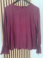 Tom Tailor Denim Bluse bordeaux Bindeärmel Gr. L Hessen - Rodgau Vorschau