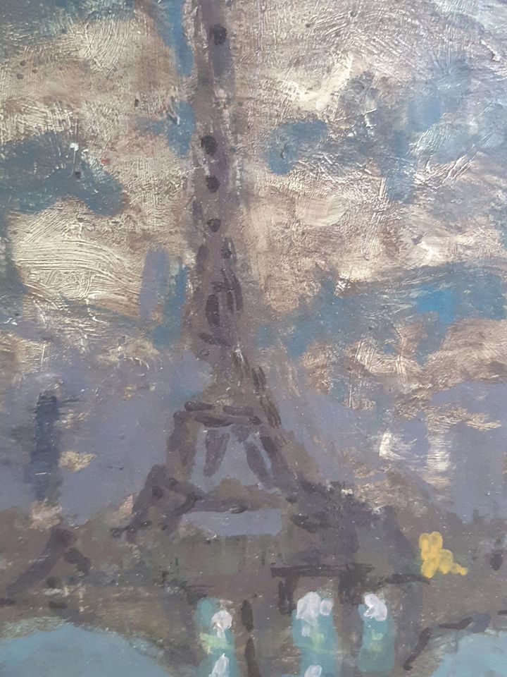 Tour Eiffel,  Original Ölgemälde von Seigle 1966 in Köln