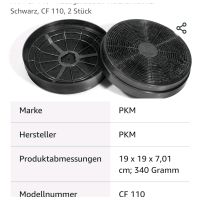 Aktivkohlefilter für Dunstabzugshaube Rheinland-Pfalz - Plütscheid Vorschau