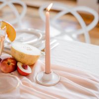 Mieten/Verleih - Kerzenständer weiß rund | Hochzeit Deko weiß Baden-Württemberg - Schömberg b. Württ Vorschau