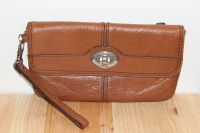 FOSSIL Maddox Foldover Clutch Leder Braun Portemonnaie Geldbörse Duisburg - Duisburg-Mitte Vorschau