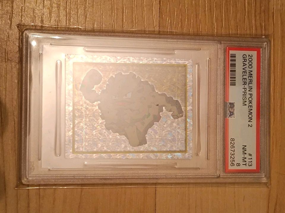 Pokémon Sticker Georock Prism.Holo PSA 8 in Haren (Ems)