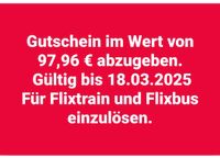 Gutschein Flixbus /Flixtrain Rheinland-Pfalz - Schifferstadt Vorschau