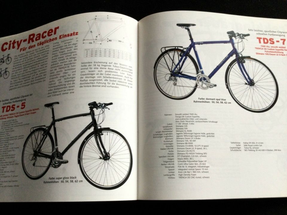 Trenga DE Rennrad und Mtb Katalog Prospekt von 2002 in Kiel