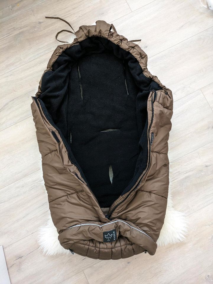 Winterfußsack Kaiser IGLU Thermofleece braun Kinderwagen/Buggy in Großbettlingen