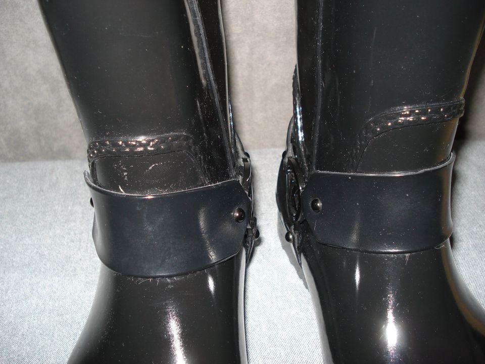 Gr. 39 Michael Kors FULTON HARNESS TALL RAIN Regenstiefel Damen in Berlin