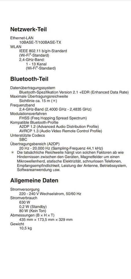 5.1 Heimkino System / Receiver+Lautsprecher+Subwoofer in Vettelschoß