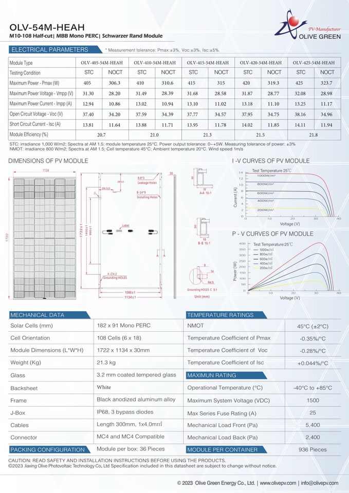 Balkonkraftwerk 800W inkl. Wechselrichter+Module+Befestigung in Bad Zwischenahn