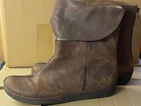 Clarks Schuhe Stiefel Leder Gr. 40 braun Nordrhein-Westfalen - Netphen Vorschau