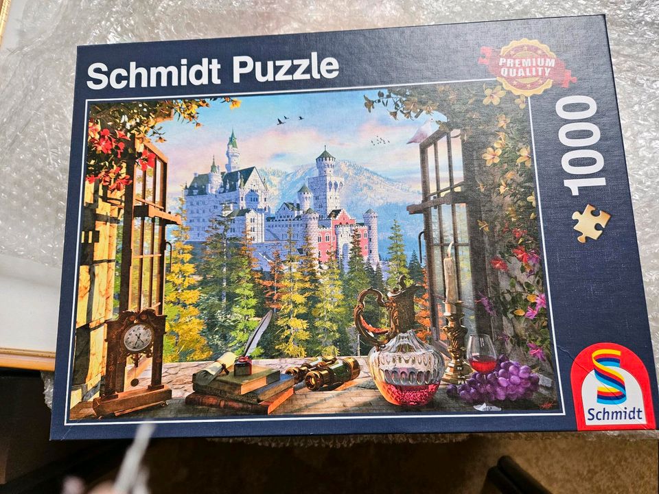 Puzzle Blick aufs märchenschloss in Weißenhorn