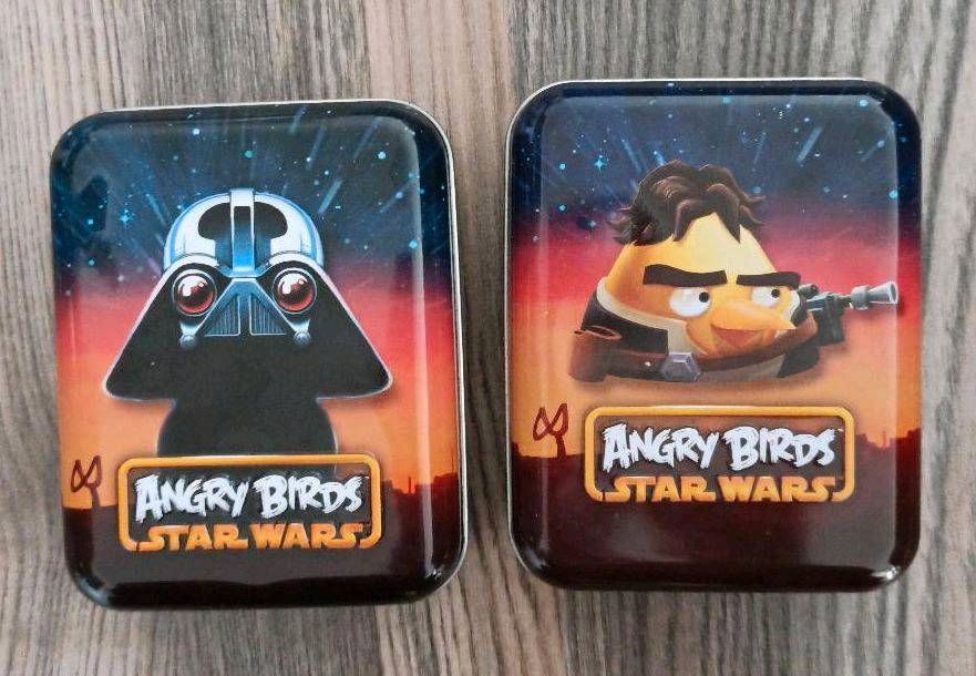 Angry Birds Star Wars Kartenspiel Quartett Skat Rommé Metalldosen in Rühen