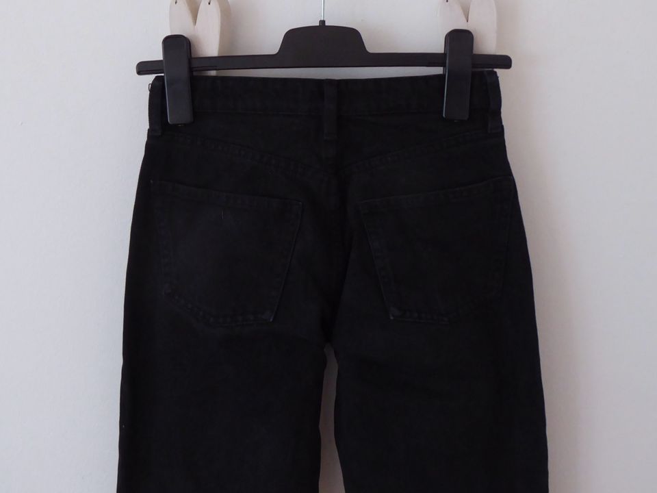 Zara Wide Leg Jeans 34 XS schwarz Top Mid Waist NP39,95 in Hamburg