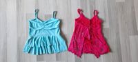 2 Sommer Trägertops Blusen Tops Kleid türkis pink mit Glitzer H&M Thüringen - Tanna Vorschau