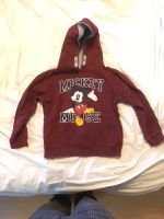 Hoodie emp Disney Mickey Maus braun/weinrot Gr.128 Baumwolle Baden-Württemberg - Lörrach Vorschau