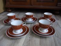 5 x Porzellan Fine China Lichte Sammeltasse Goldrand Thüringen - Schleiz Vorschau