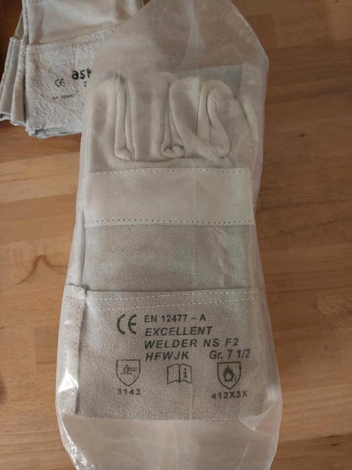 Lederhandschuhe Größe 7,5 Handschuhe Leder Schweißhandschuhe in Sand a. Main