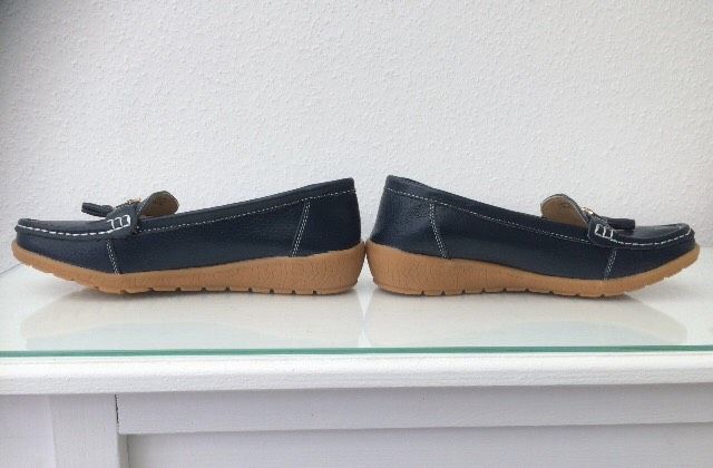 Schuhe blau / Mokkasins Neu Größe 40 Damenschuhe in Erkelenz