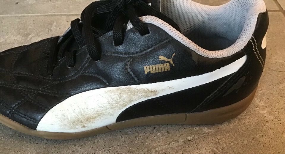 Kinder Hallenschuhe Puma King Gr. 35 in Hebertshausen