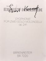 Ernst Krenek:) Dyophonie op. 241 (1988) für 2 Violoncelli Niedersachsen - Kissenbrück Vorschau