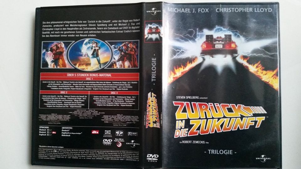 Zurück in die Zukunft 1-3 Trilogie Michael J. Fox Kultfilme 3DVDs in Dannstadt-Schauernheim