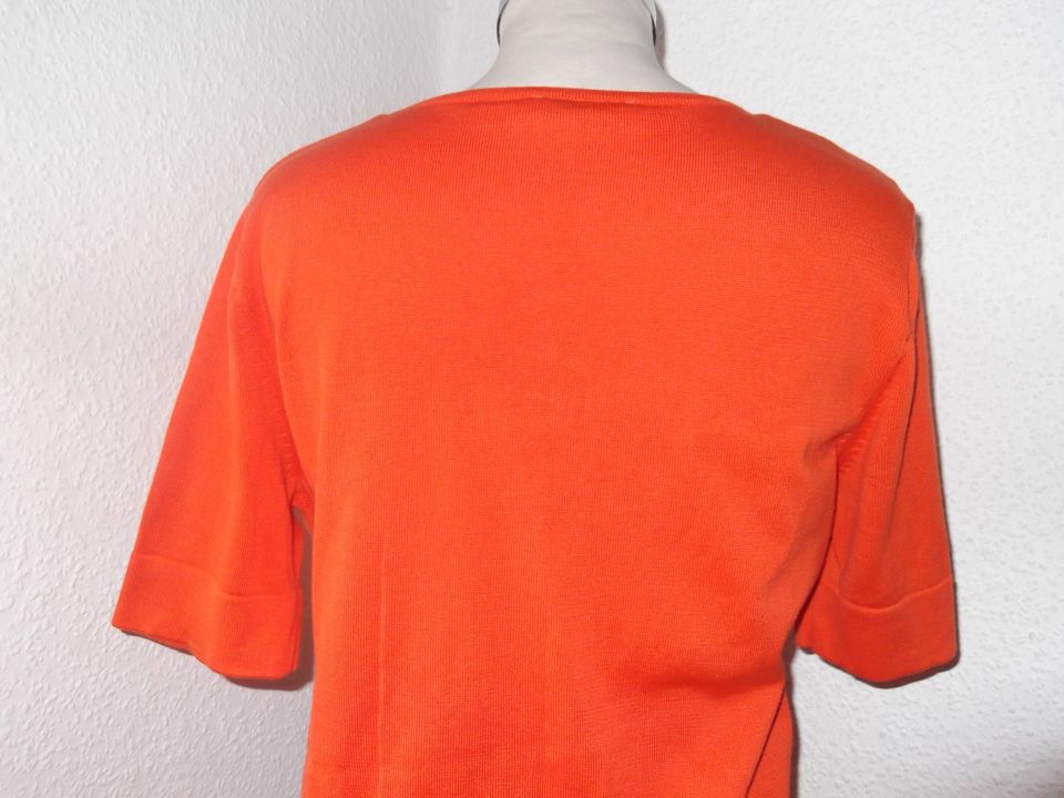 Feiner PETER HAHN Baumwoll-Sommerpullover 42/44 orange NEU ! in Köln