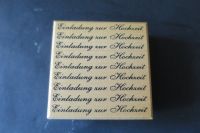 Holzstempel , Butterer, Einladung zur Hochzeit, NEU Bayern - Rottenburg a.d.Laaber Vorschau