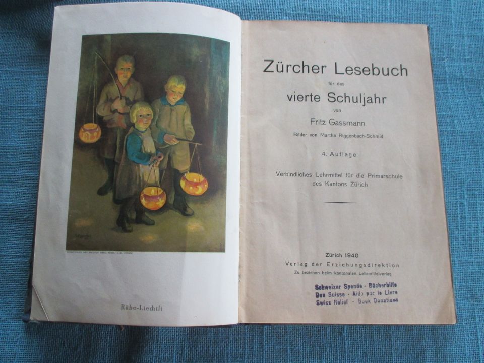 Zürcher Lesebuch für das vierte Schuljahr Fritz Gassmann 1940 in Krautheim