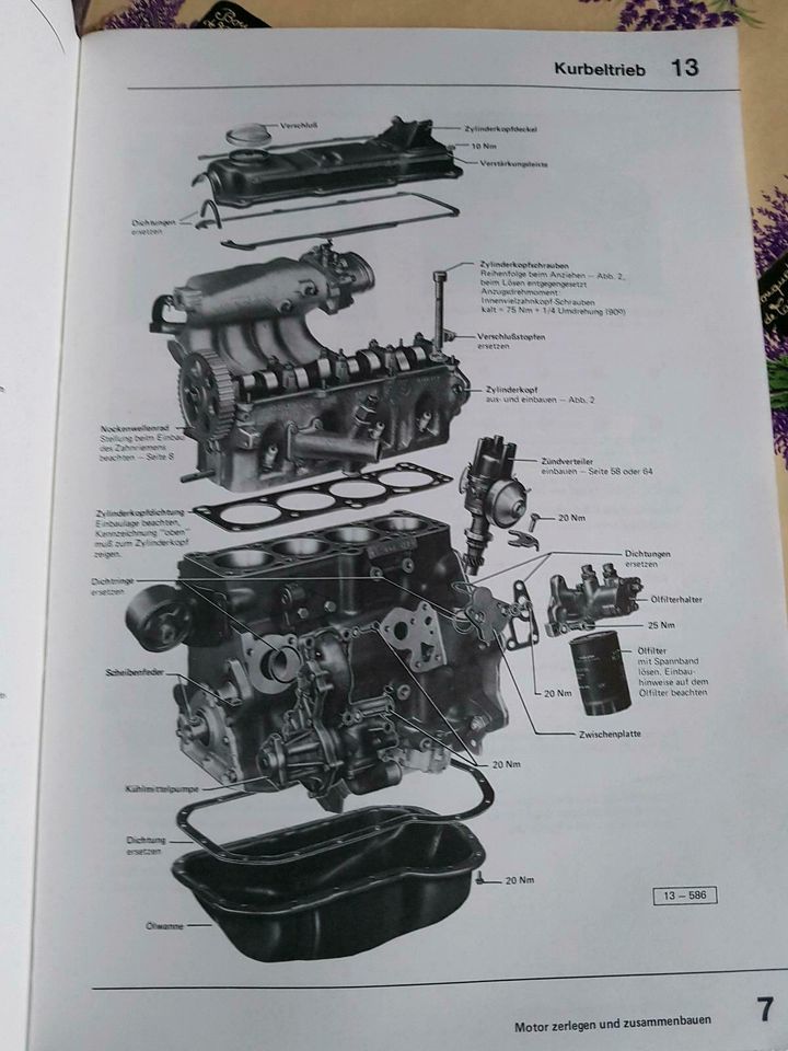 Original VW. Buch,Golf-Jetta -Scirocco Info Einspritzmotor in Zusmarshausen