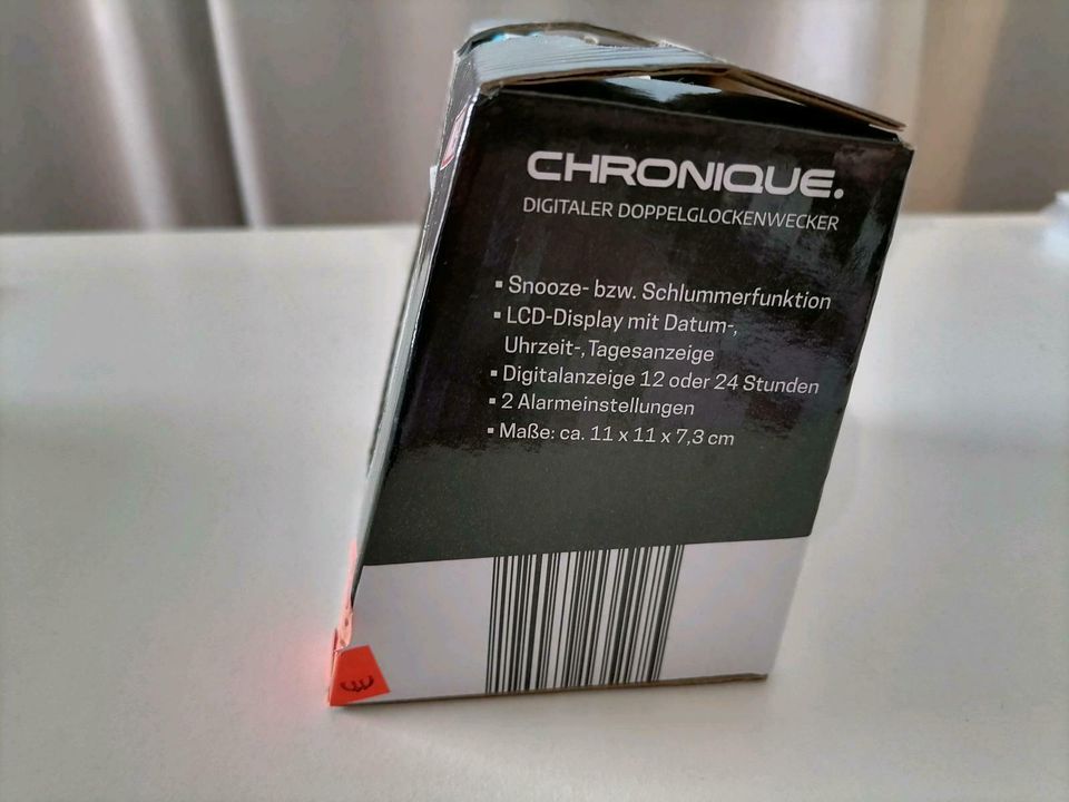 Chronique Digitaler Wecker - Schwarz