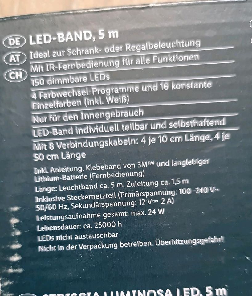 LIVARNO home LED Band 5,00 mit Farbwechsel in Sachsen-Anhalt - Halberstadt  | eBay Kleinanzeigen ist jetzt Kleinanzeigen