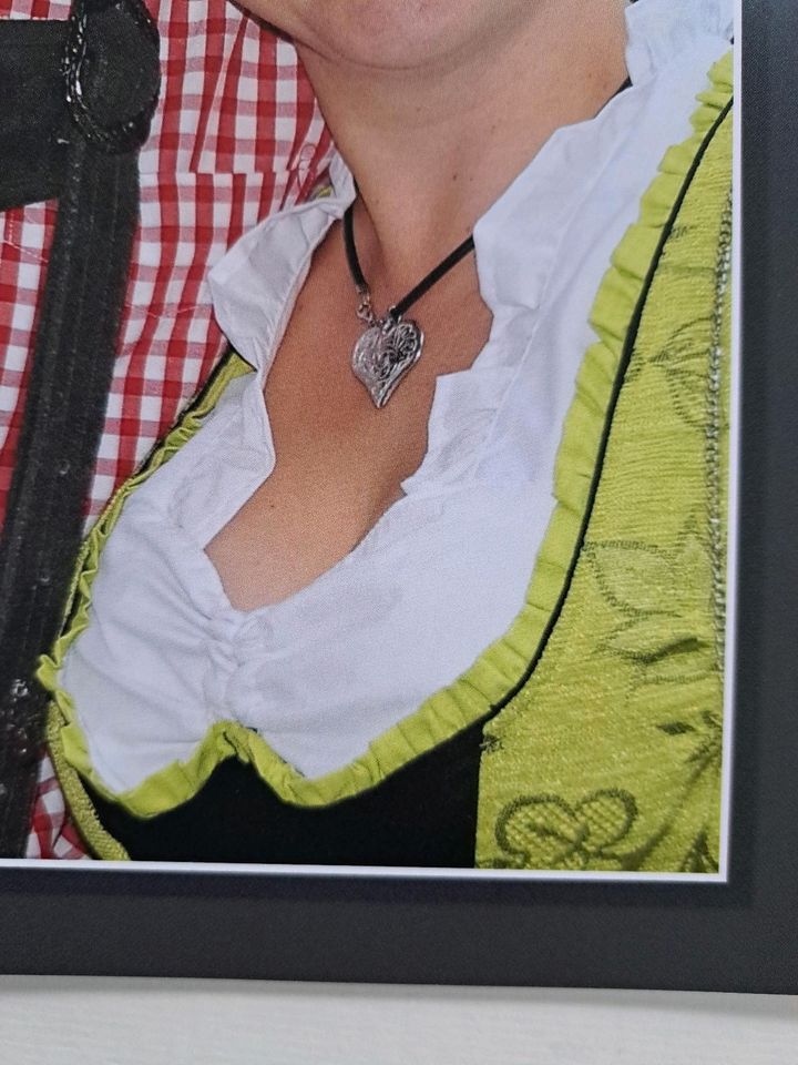 Dirndl, Gr. 40, Lukas Trachten schwarz grün mit Bluse in Ochtrup