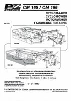 Mähwerk Betriebsanleitung Ersatzteil Liste PZ CM165 CM166 Zweeger Brandenburg - Pritzwalk Vorschau
