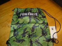 Fortnite Sportbeutel Tasche grün camouflage mit Druck - NEU Nordrhein-Westfalen - Lünen Vorschau