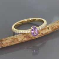 WERT 1290 € BRILLANT AMETHYST RING 750/18 K GELB GOLD vxlt 86623 Essen - Altenessen Vorschau