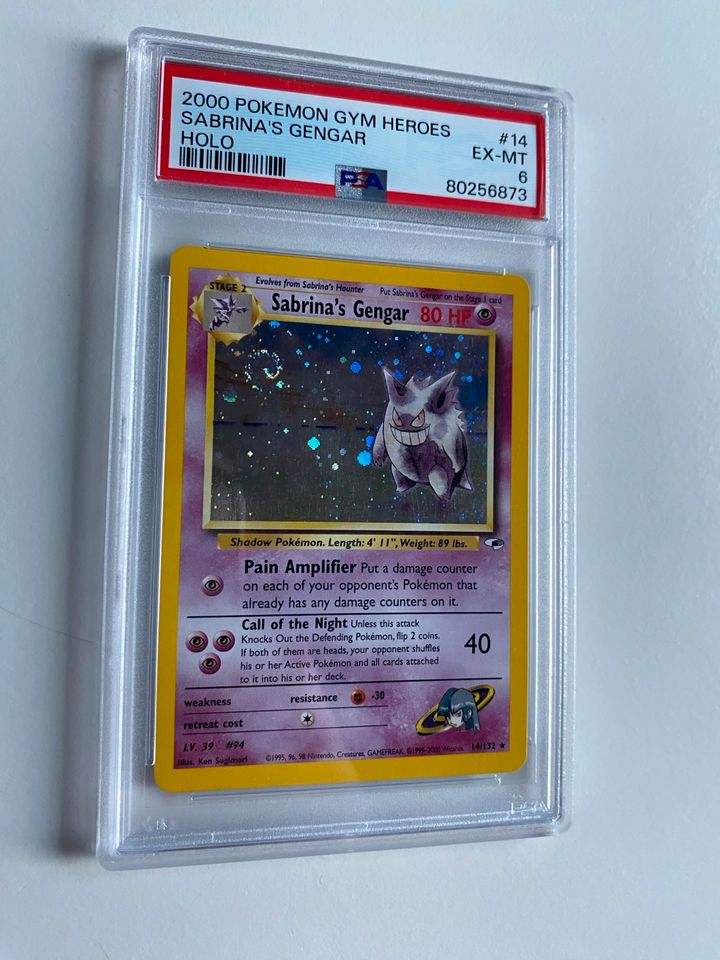 Sabrinas Gengar PSA Pokemon Karte | 2000 Gym Heroes Card Holo in Hamburg