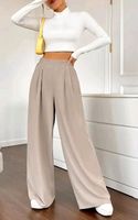 Weite Lockere Marlene Hose Beige 36 S Anzughose Hohe Taille Niedersachsen - Braunschweig Vorschau