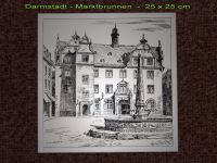 Darmstadt Ratskeller, Marktbrunnen, Aluminiumstich Hessen - Messel Vorschau