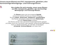 Riemen aus PVC transparent glasklare durchsichtig abwaschbar Thüringen - Unterschönau Vorschau