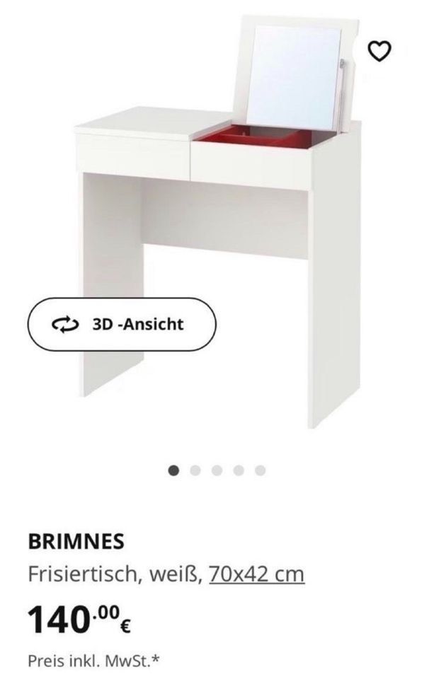 Ikea - Brimnes - Frisiertisch in Twistringen