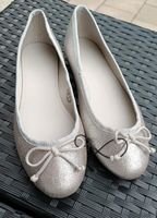 Damenschuhe - Schuhe - Ballerina - Glitzer - grau - Größe 39 Niedersachsen - Rüdershausen Vorschau