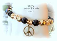 Armband "Peace" mit  Heilstein Onyx - Hessen - Groß-Gerau Vorschau