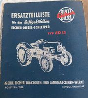 Kopie einer Eicher Teileliste für ED 13 und ED 13/2 Kr. München - Aschheim Vorschau