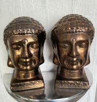 Deko 2 Buddha Köpfe bronze farben Keramik guter Zustand Wandsbek - Hamburg Bramfeld Vorschau