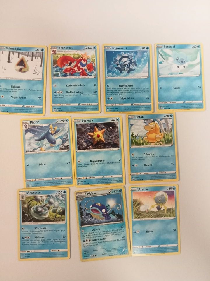 Pokemon Karten Wasser-Set 4 x vorhanden in Dresden