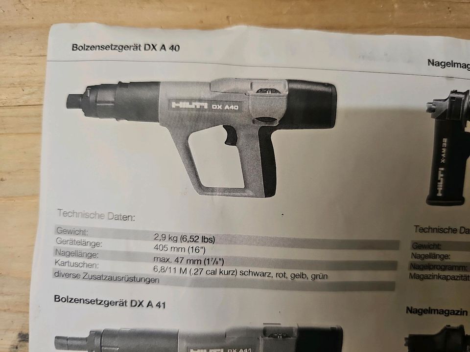 HILTI DXA40 Bolzenschussgerät / Bolzensetzgerät / Nagelpistole in Althütte