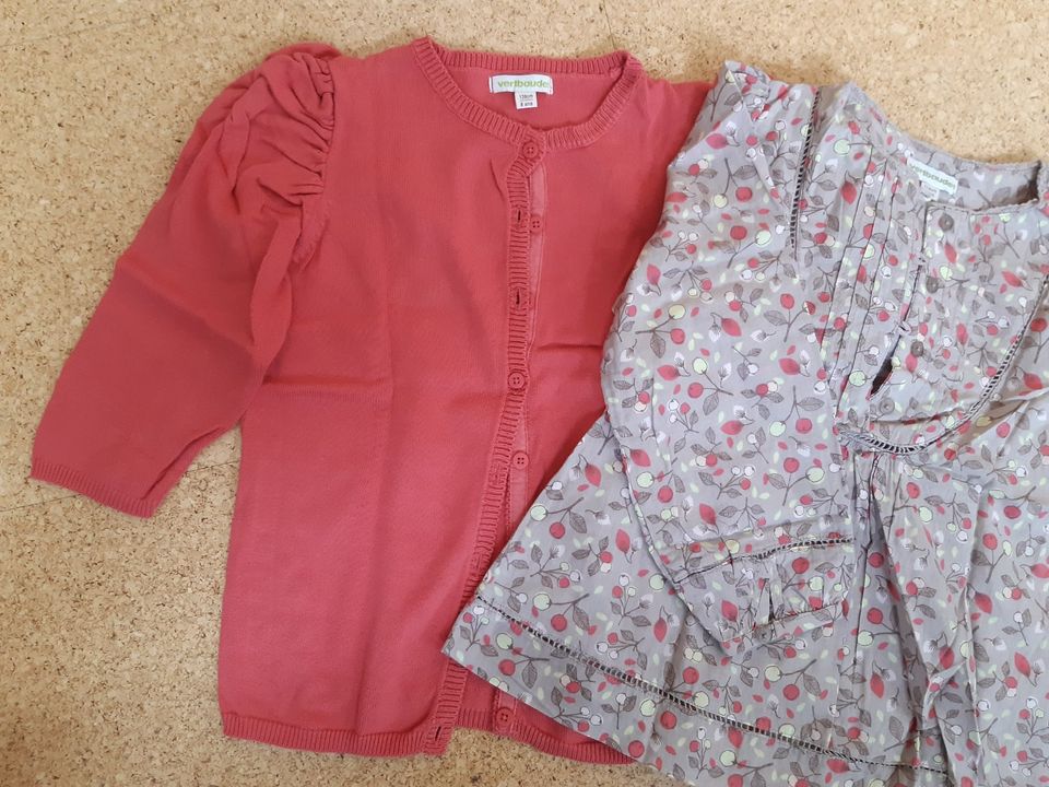 Strickjacke + Bluse wNEU Gr.110 -116 *VERTBAUDET Jacke +Shirt SET in Warburg