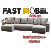 NEU! Wohnlandschaft NEVADA hellgrau beige ! Bett + Kasten ! Sofa Nordrhein-Westfalen - Löhne Vorschau