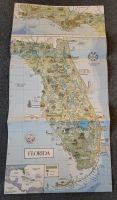 Landkarte FLORIDA (USA) Vintage illustriert aus den 70er-Jahren Schleswig-Holstein - Bad Oldesloe Vorschau